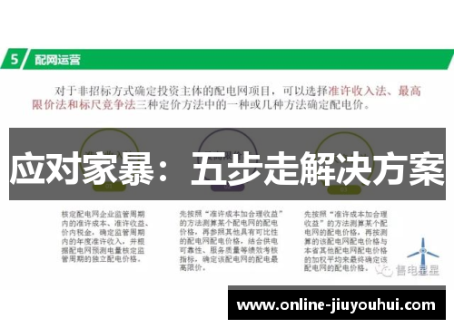 应对家暴：五步走解决方案